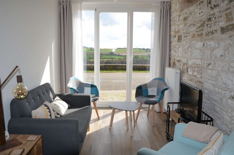 Terres de Meuse - Gîte - salon