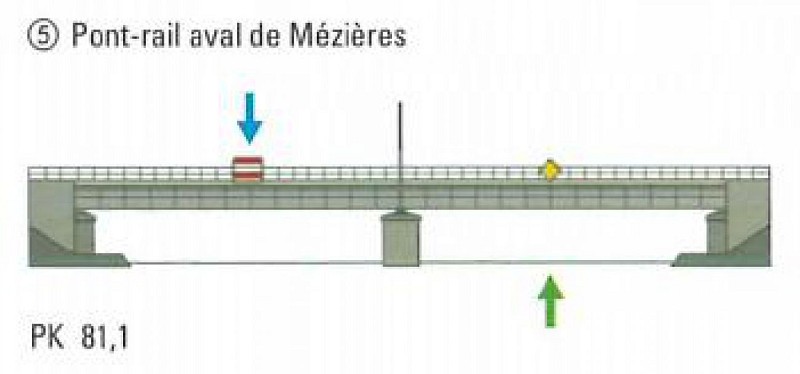 Pont-rail aval de Mézières