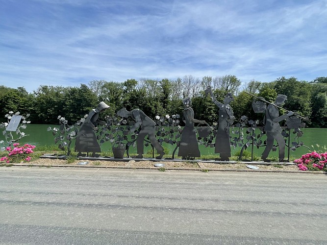 Jardin de vignes : les travaux de la vigne et du vin à Cumières