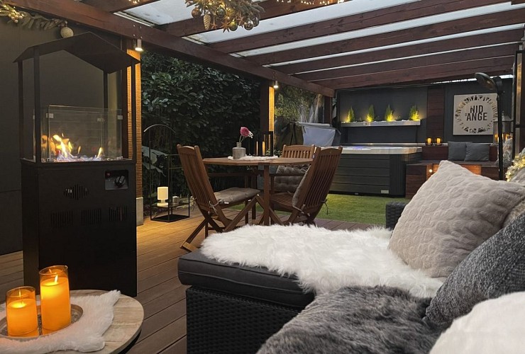 Le Nid d'Ange terrasse couverte