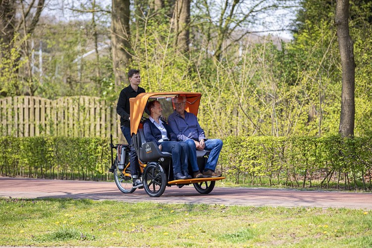 Van Raam Chat riksja fiets tussenscherm