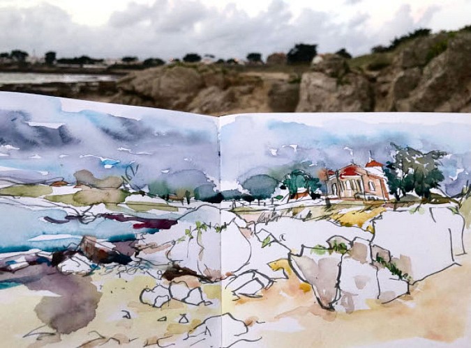 1 POISSON DANS L'O - COURS DE DESSIN ET D'AQUARELLE