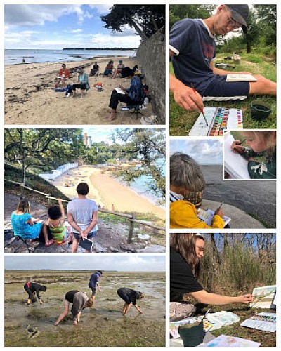 1 POISSON DANS L'O - COURS DE DESSIN ET D'AQUARELLE