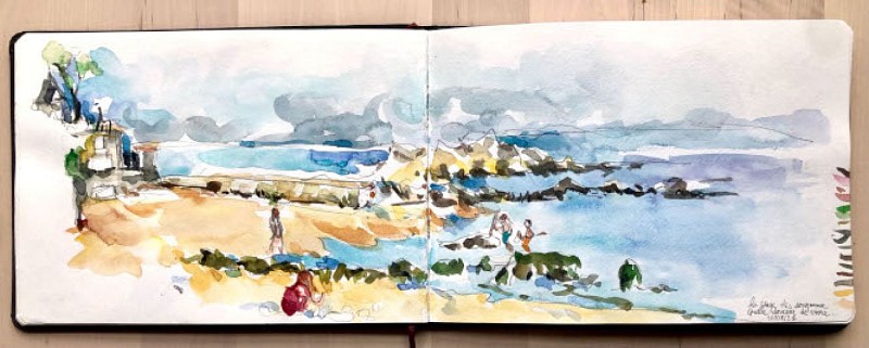 1 POISSON DANS L'O - COURS DE DESSIN ET D'AQUARELLE