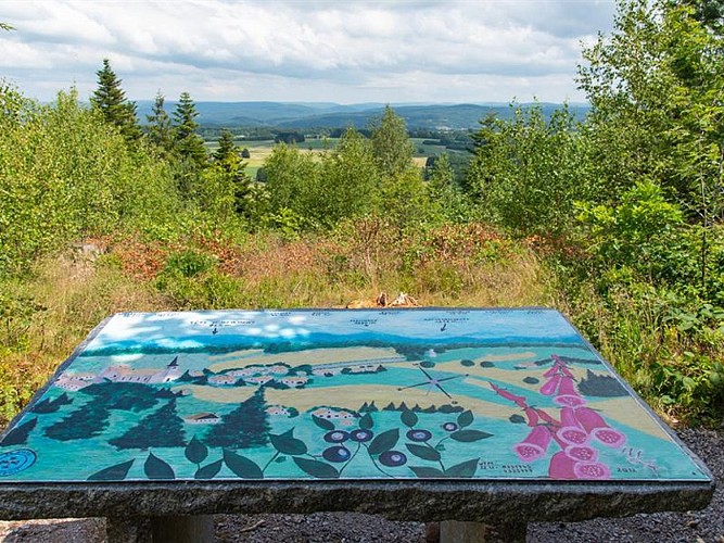 LA TABLE D'ORIENTATION DU SPIÉMONT - ORIENTIERUNGSTISCH