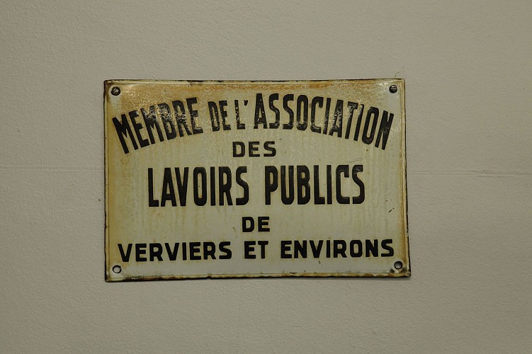 Musée de la Lessive - Spa - Plaque de membre Lavoirs publics