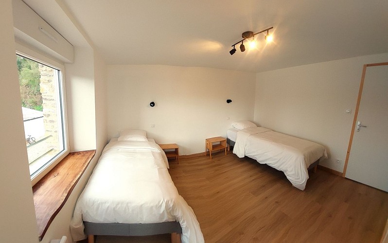 chambre 2 configuration 2 lits simples la Cigogne