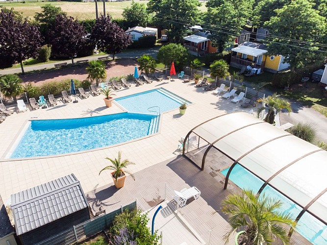 TENTE BIVOUAC AU CAMPING LES VOILES D'ANJOU YELLOW! VILLAGE