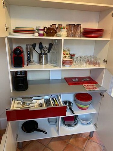 cuisine vaisselle à disposition