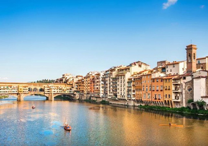Croisière en bateau électrique sur l'Arno et déjeuner toscan à Florence