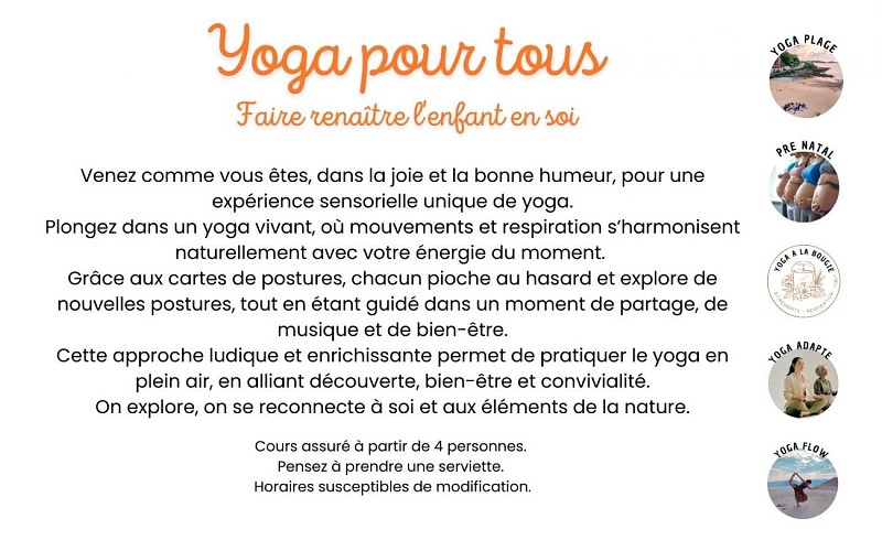 Eté 2025 Planing office - Yoga pour tous