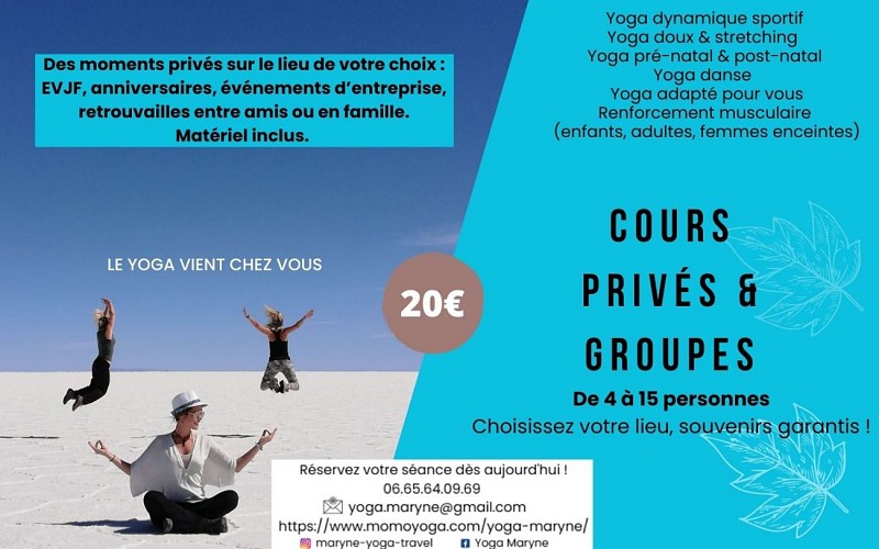Eté 2025 Planing office - Cours privé et groupes 2025