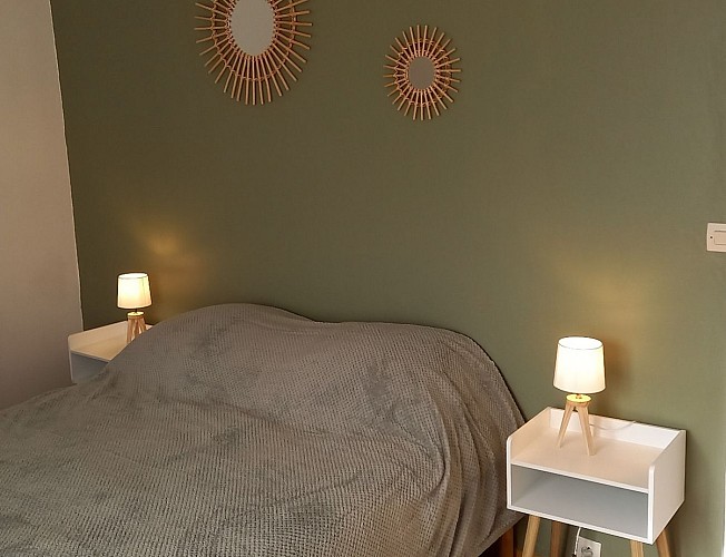 Gîte la clef des champs_Chambre_verte1