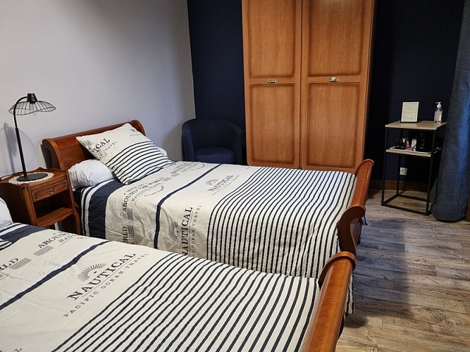 chambre lits jumeaux