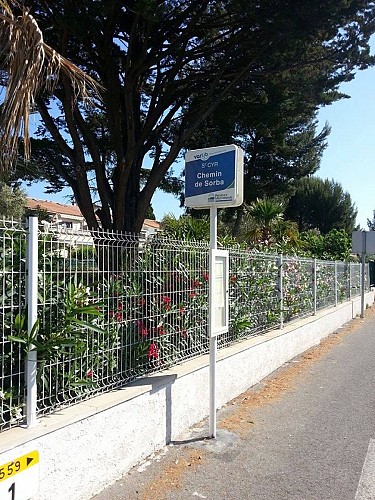 Arrêt de bus ZOU ligne 880 : Chemin de Sorba
