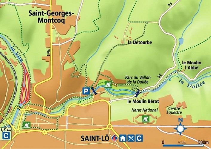 Parcours enfant sur la Dollée - St Lô