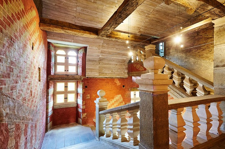 L'escalier du Château des Montgommery de Ducey