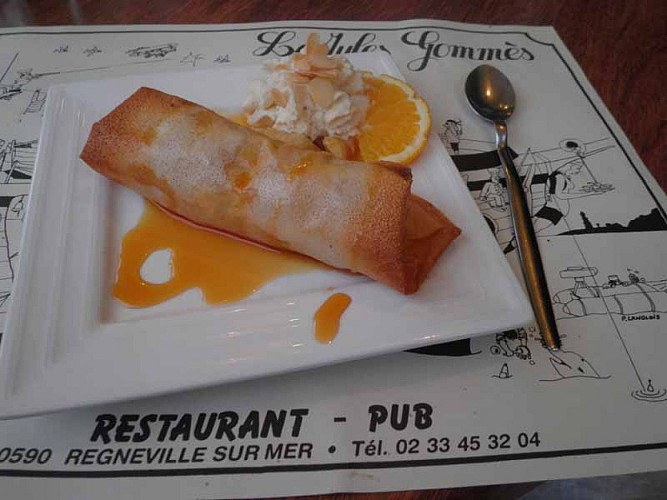 Regnéville Restaurant Le Jules Gommès Dessert
