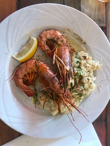 Le Central - plat risotto de gambas