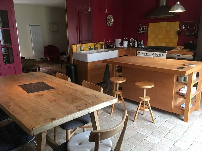 Cuisine ouverte sur espace dejeuner