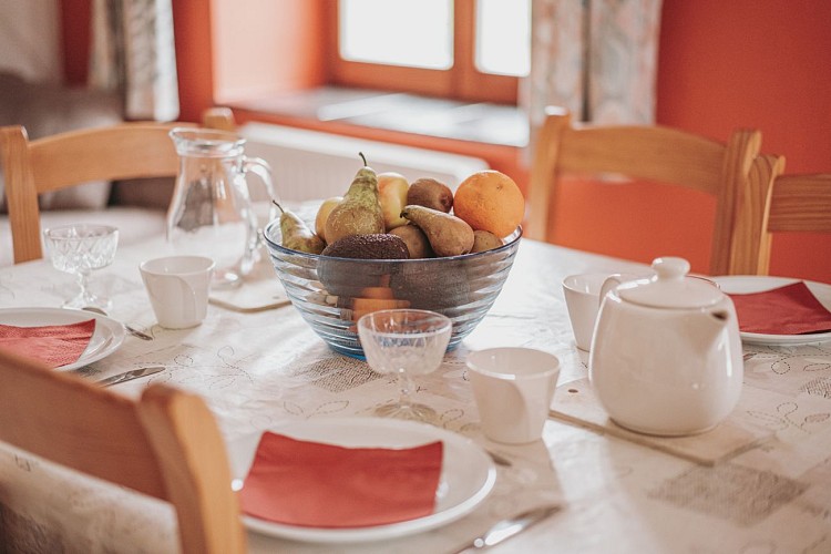 Eetkamer in Le Gîte de Regniessart