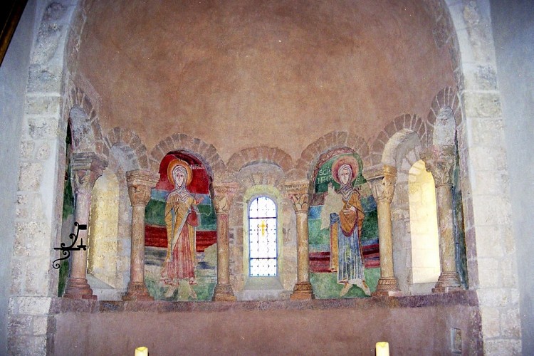 Fresques de l'église d'Illiat 