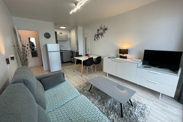 Appartement avec vue latérale sur l'océan dans le quartier des Becs à Saint Hilaire de Riez