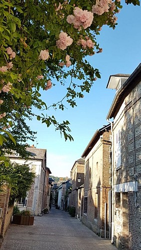 Gite Villequier Le 1882 et la rue pavée, parking à proximité immédiate