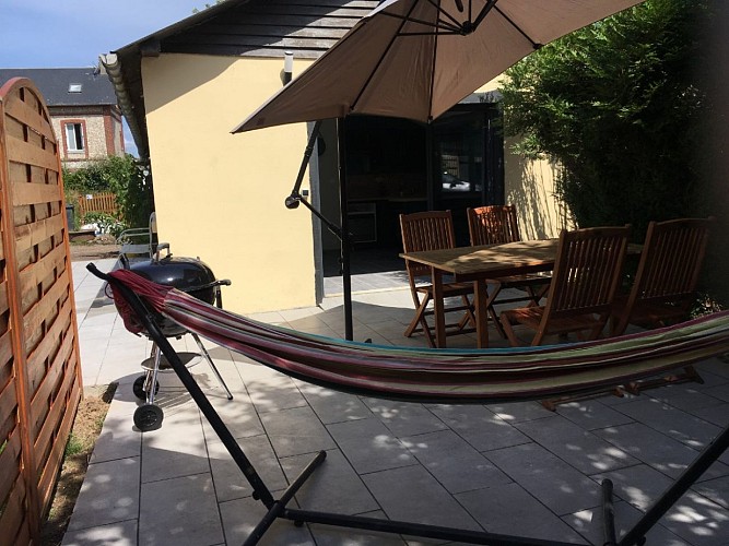 Chez Bérengère et Julien extérieur meublé Saint Jean de la Neuville Caux Seine toursime ©M. Gratigny