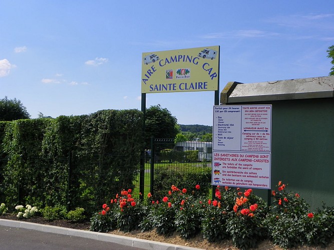 Aire de camping-car Sainte Claire