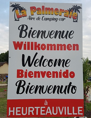 La palmeraie vue 3 Aire de Camping car Mme BOUTEL Heurteauville Caux Seine Tourisme