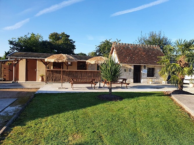 La Palmeraie Aires de camping-cars accueil  Heurteauville Mme Boutel Caux Seine Normandie tourisme