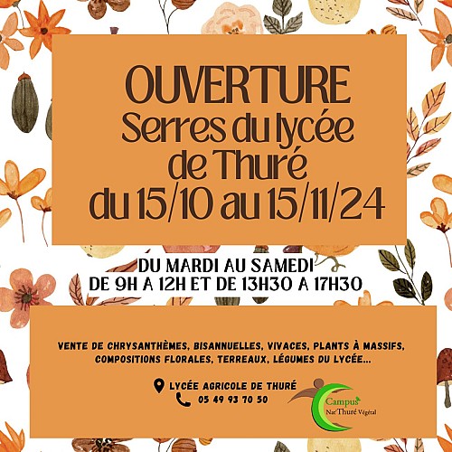 Horaires ouverture automne 2024