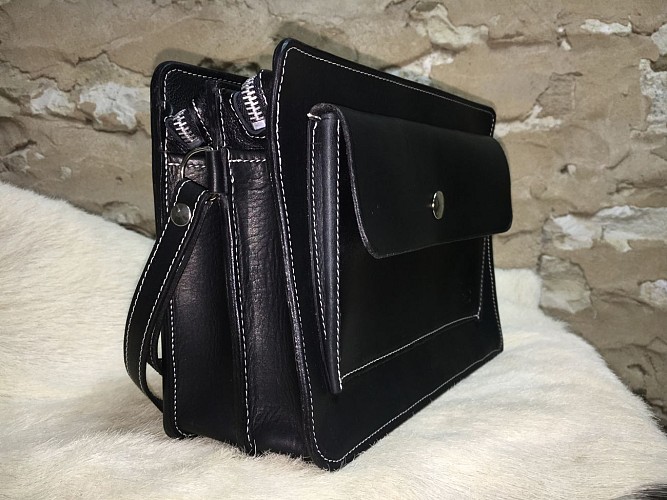 Sacoche à dragonne Antique Cuir 