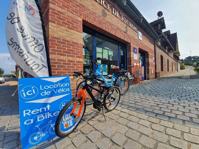 Location de vélos - Bureau d'accueil de l'Office de tourisme Terroir de Caux