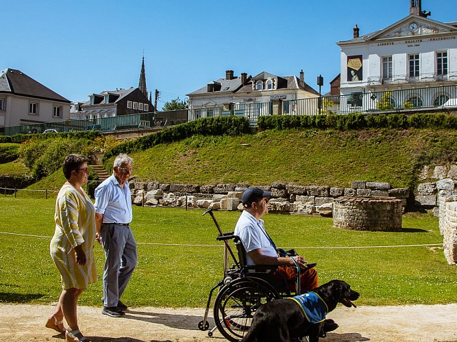 Théâtre Gallo Romain de Lillebonne vue 1 Caux Seine Normandie Tourisme 