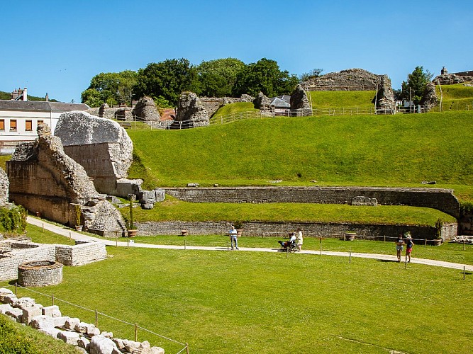 Théâtre Gallo Romain de Lillebonne vue 2 Caux Seine Normandie Tourisme 