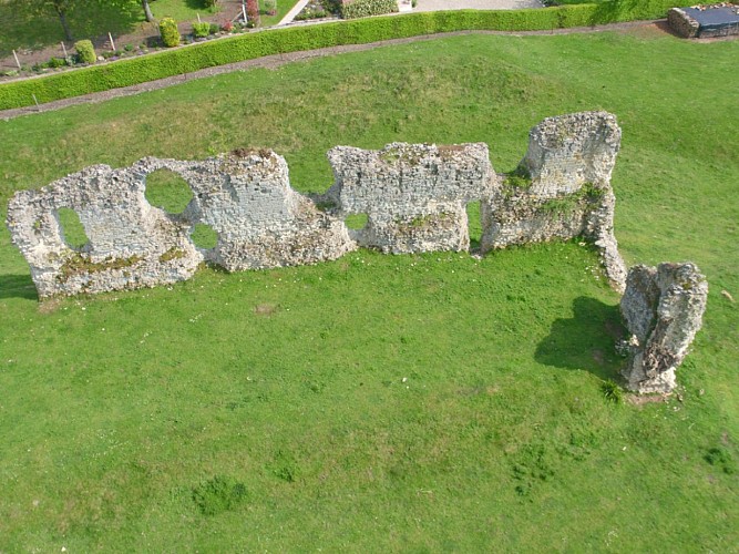 Château de Vatteville la Rue vue aérienne Caux Seine Normandie Tourisme