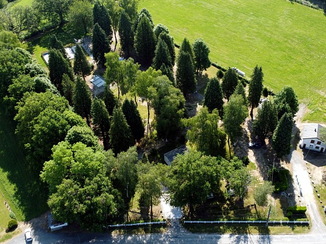 camping de la Cazine vue aérienne