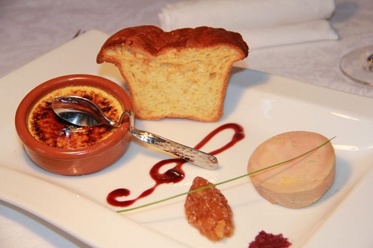 restaurant-le-pressoir-st meard de gurson-duo de foie gras du Périgord