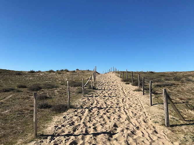 accès plage Vensac