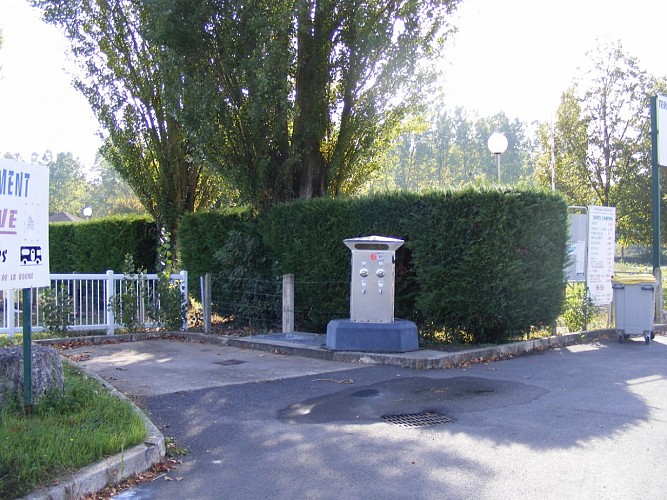 Borne de camping cars