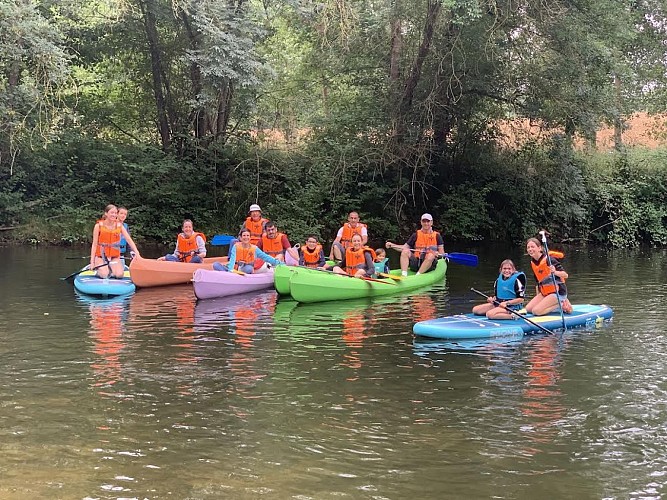 "D'une rive à l'autre" : Location de canoë, paddle