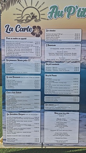 Carte 2 Ptit Spot Quiberville