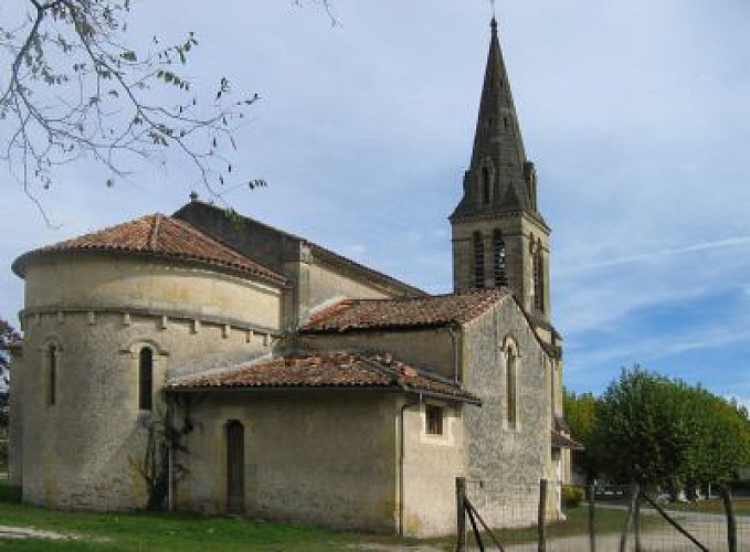 Louchats - église  - extérieur - choeur web(2)