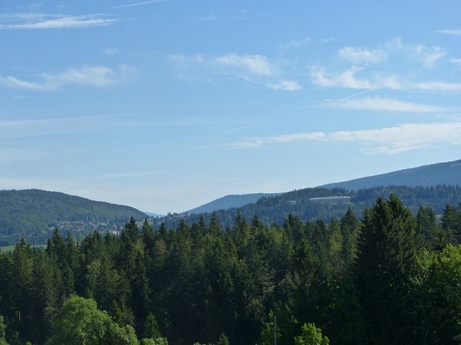 Les Rousses en bas et le Fort des Rousses