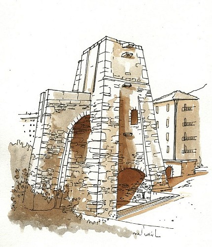 Ancien pilier de télémécanique