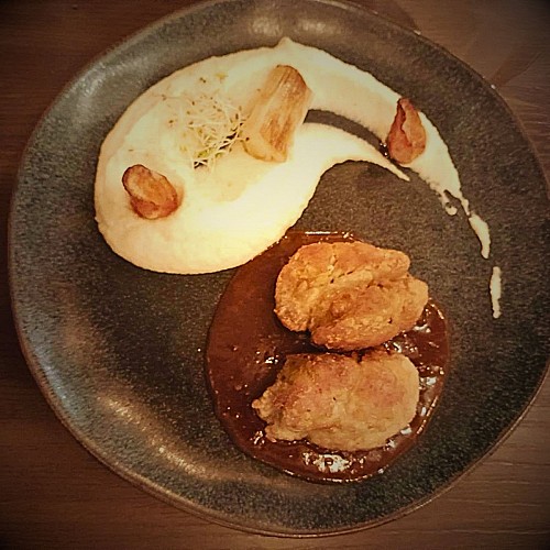 Ris de veau poélé et mousseline de céleri