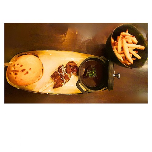 Autour du boeuf : Mini-burger, brochette et boeuf bourguignon