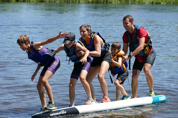 jeux d'équilibre sur paddle